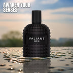 Valiant Eau De Parfum black textured bottle