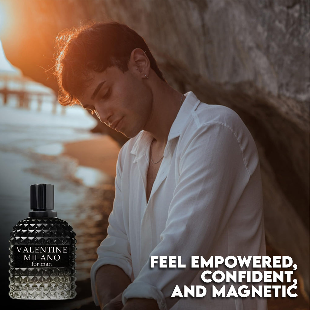 Professional product shot of men perfume gift set