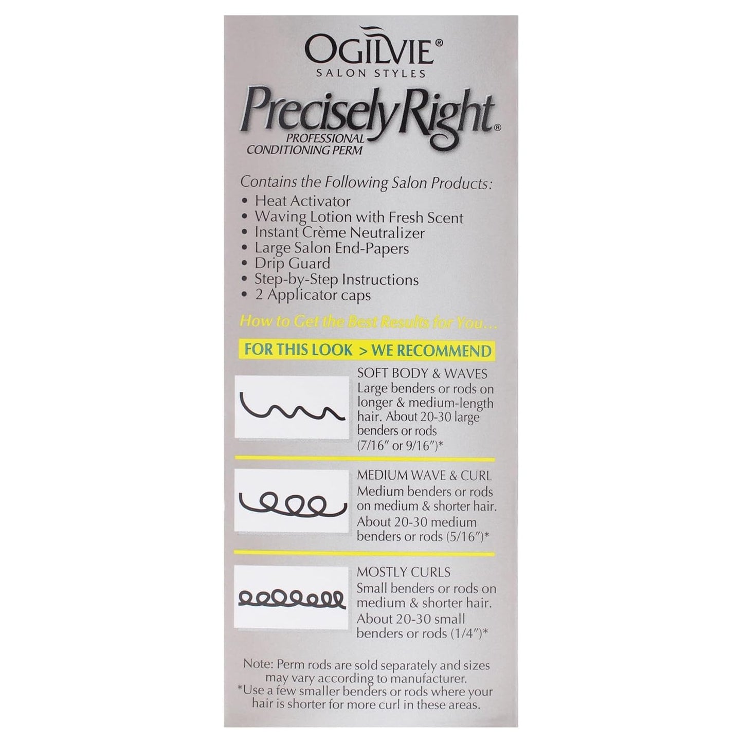 Ogilvie salon styles texturizing treatment for color treated hair side panel