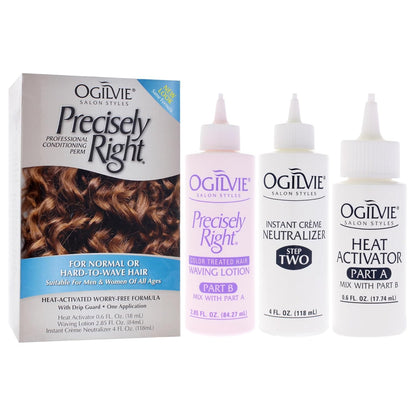 Ogilvie home perm application kit contents including activator and lotion