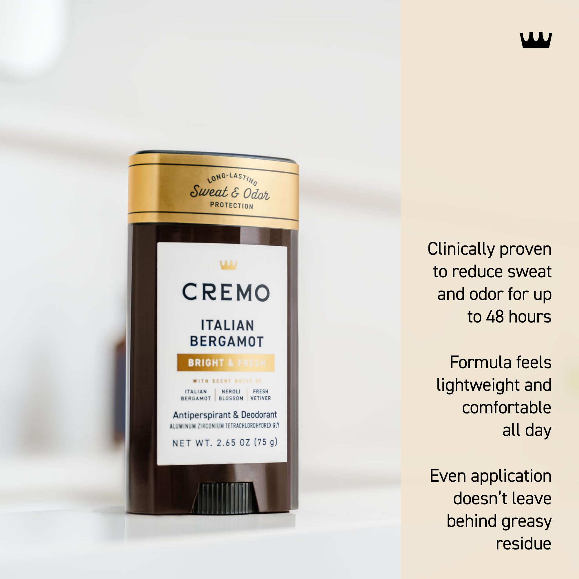 Cremo mens grooming set featuring deodorant and body wash