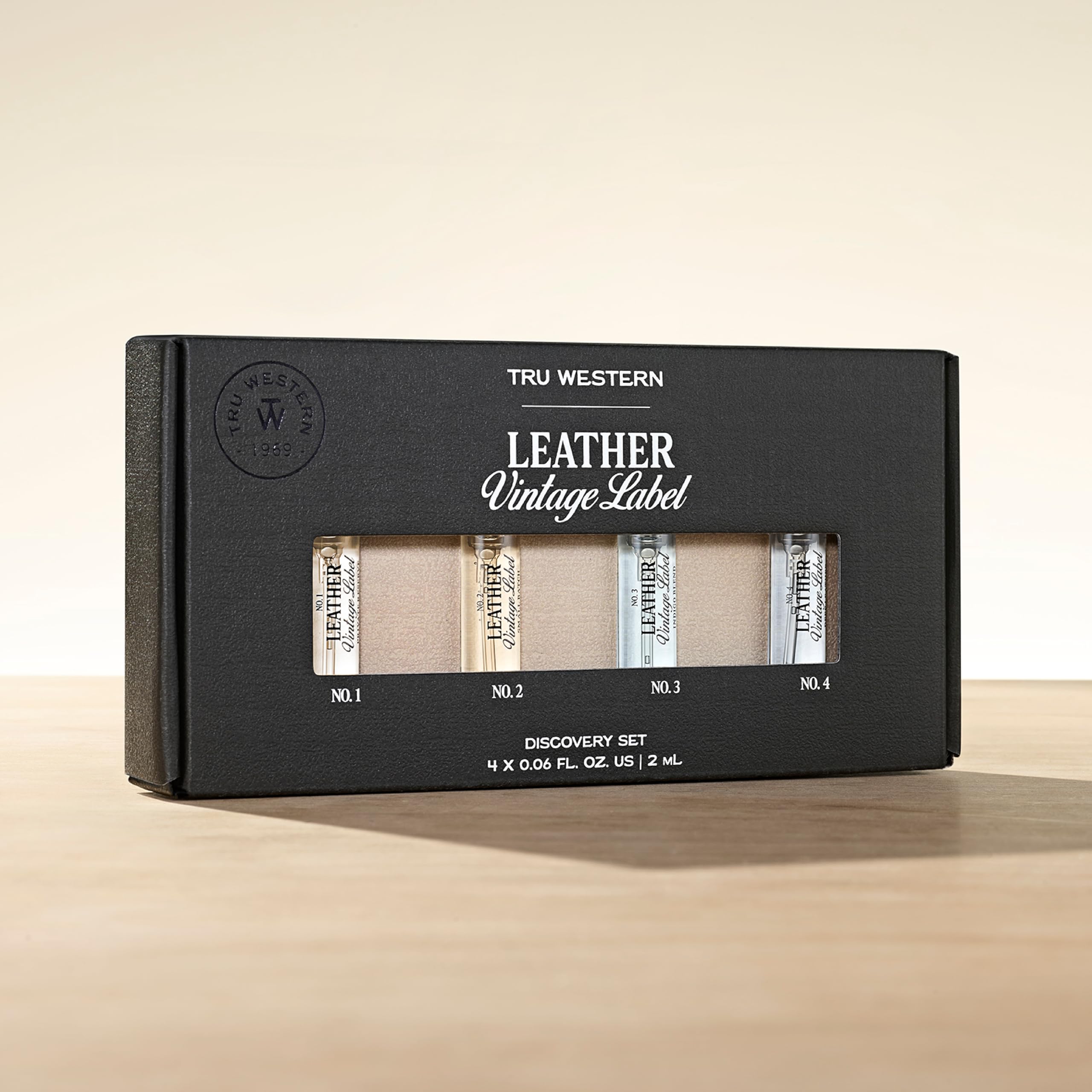Tru Western Leather Vintage Label set packaging detail