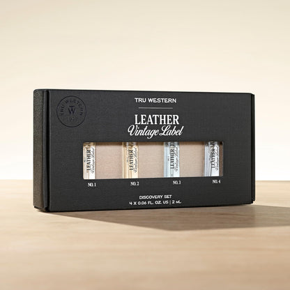 Tru Western Leather Vintage Label set packaging detail
