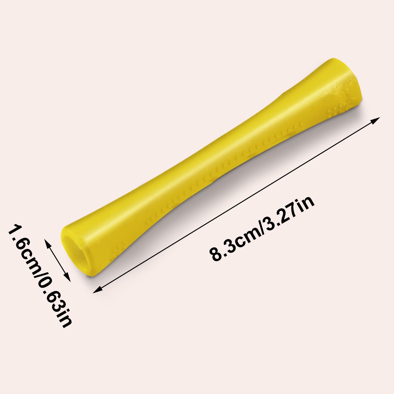 Yellow hair perming tools arranged neatly for professional hairdressing and DIY curls.