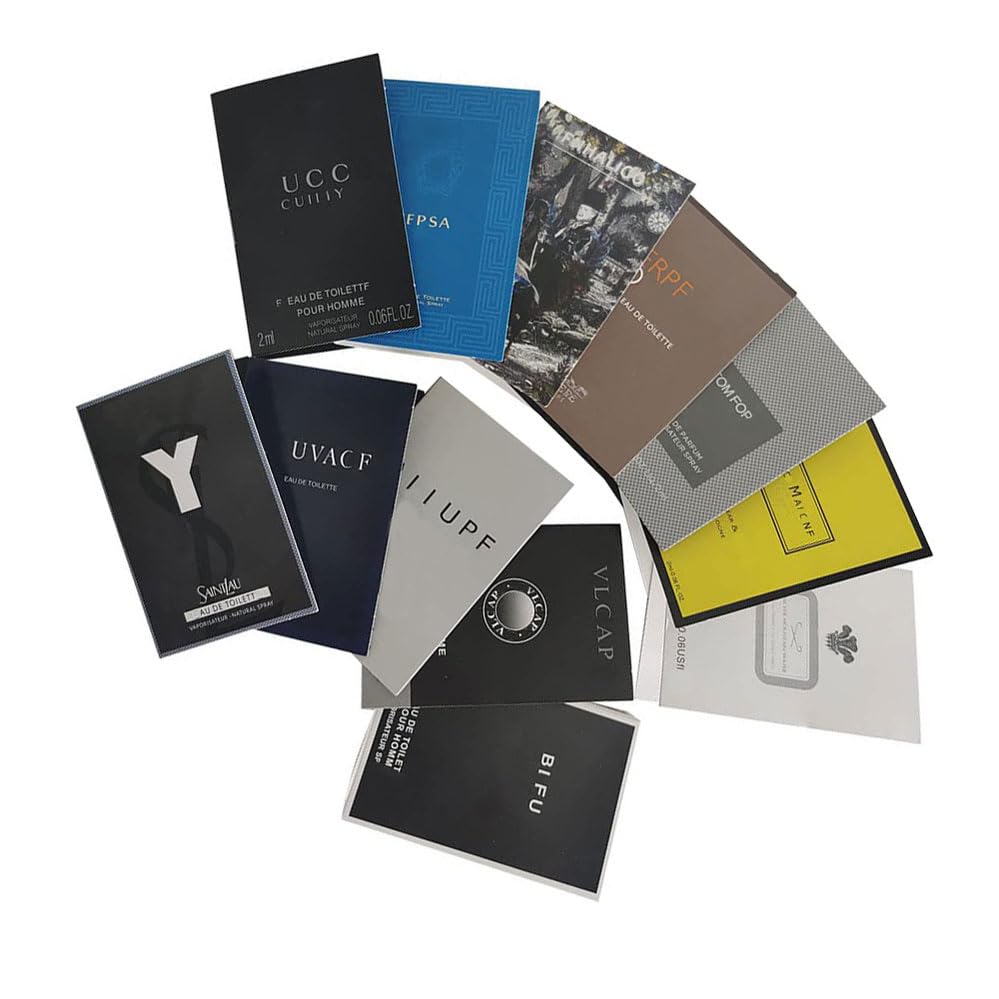 Assorted men's perfume sample collection 12 piece set