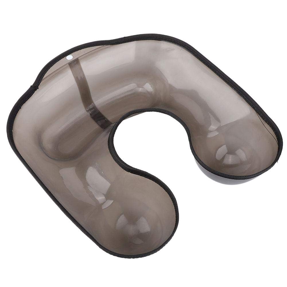Contoured salon neck bowl for mess-free hair coloring and washing.