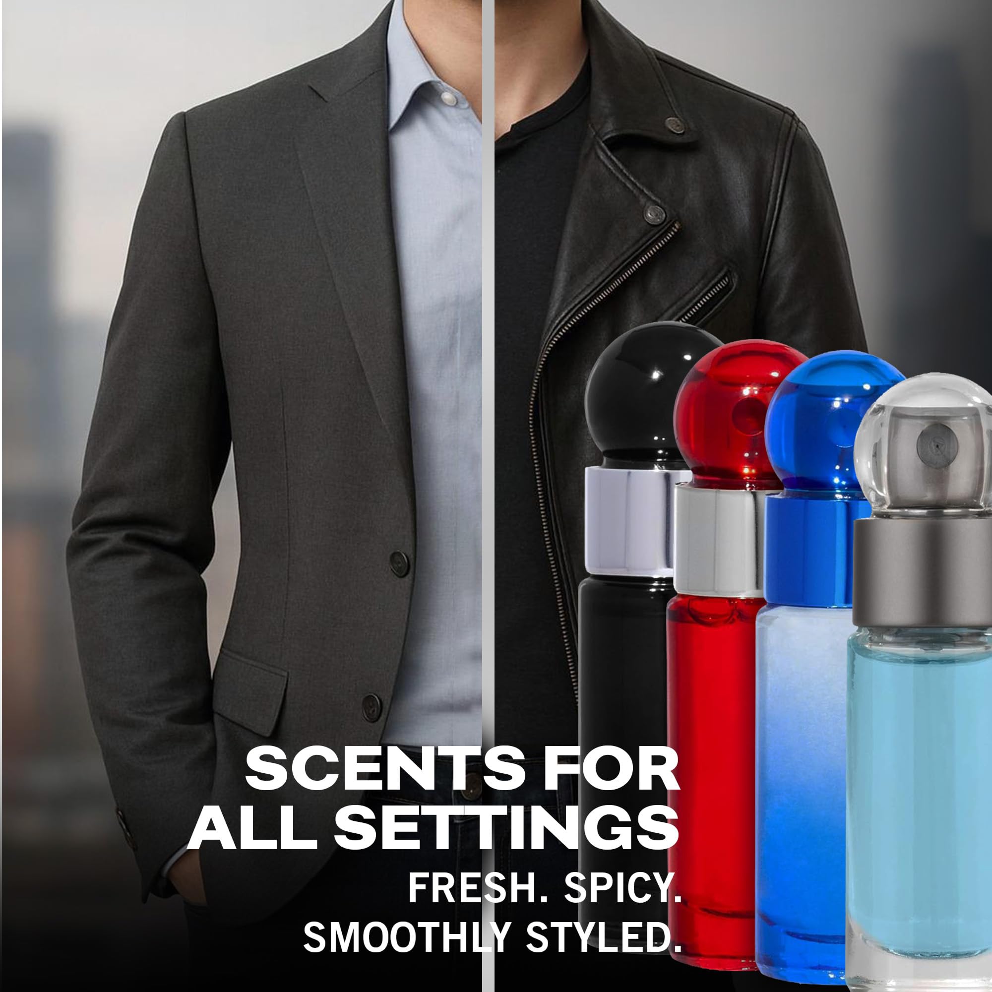 Perry Ellis 360 Very Blue and 360 Black travel size perfumes