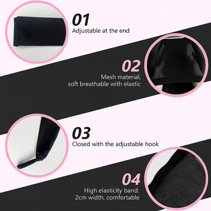 Premium ventilated mesh hair sleeve for fitness and travel styling