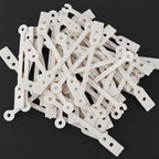 Plastic cold wave curler rods with elastic replacement bands