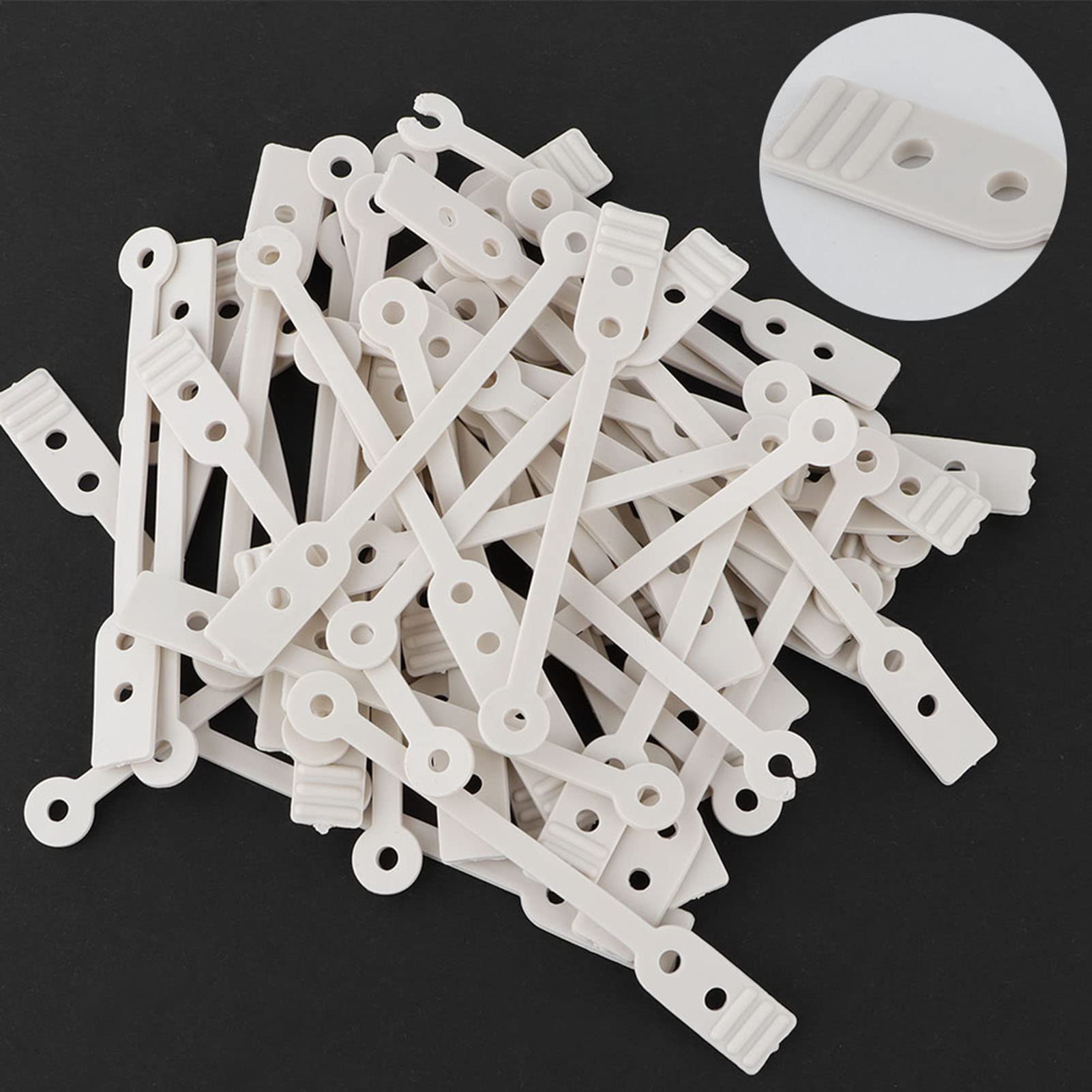 Flat white hair roller pins for salon curling tools