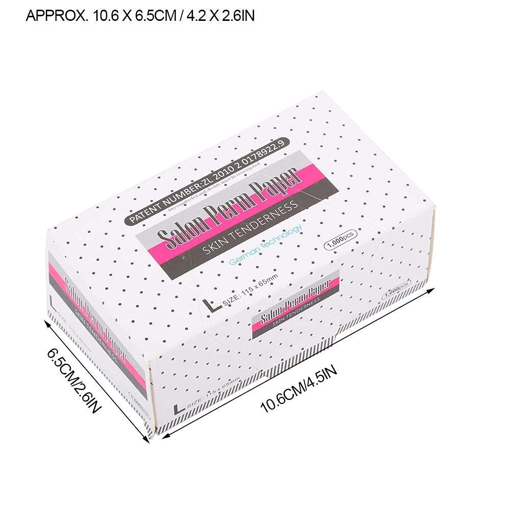 Close-up of the ultra-thin mesh texture of the salon perm paper sheets.