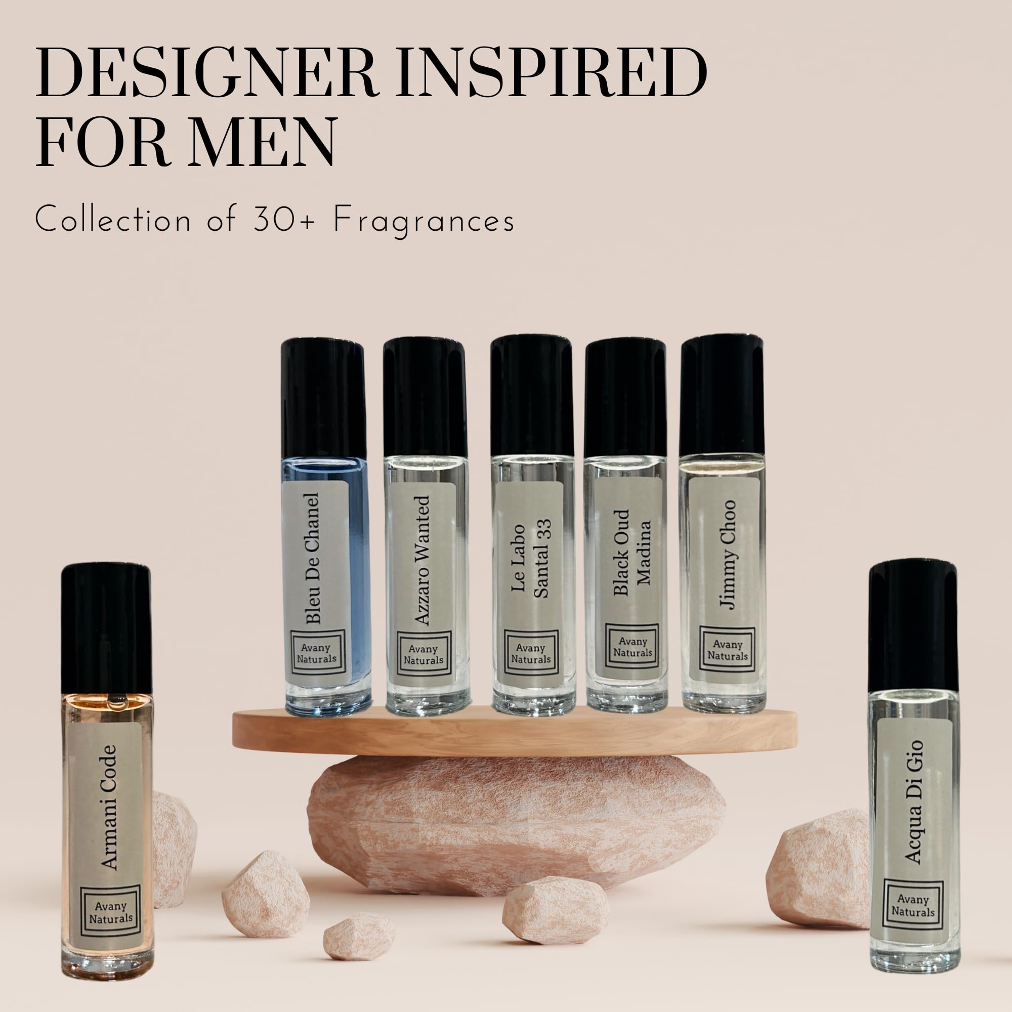Mens fragrance set inspired by luxury scents