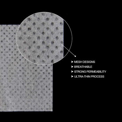 Disposable mesh hair wrapping papers layout demonstrating heat-resistant durability.