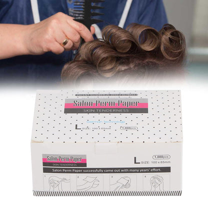 Yosoo Health Gear styling papers protecting hair ends on a curling rod.