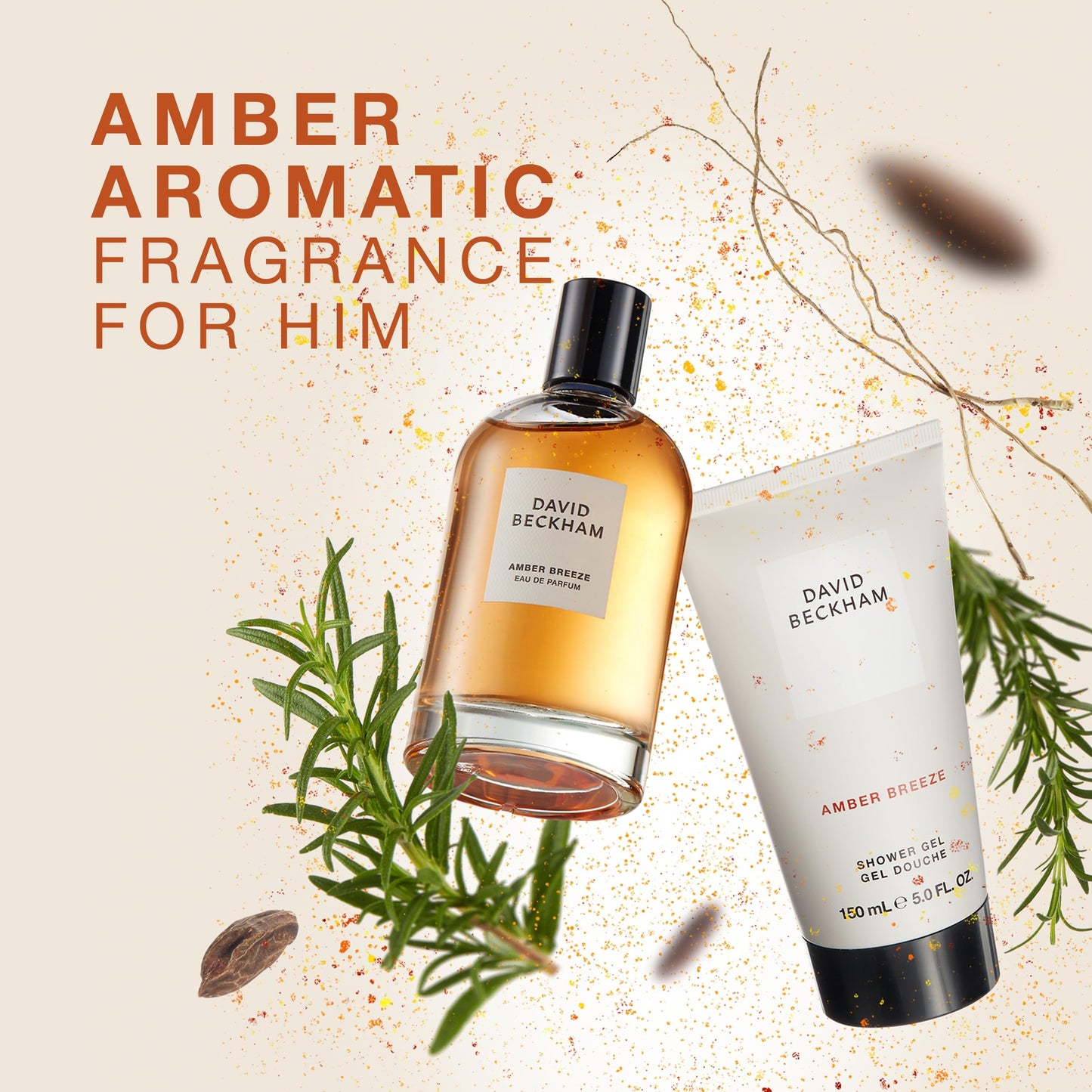 Close up of Amber Breeze Eau de Parfum bottle