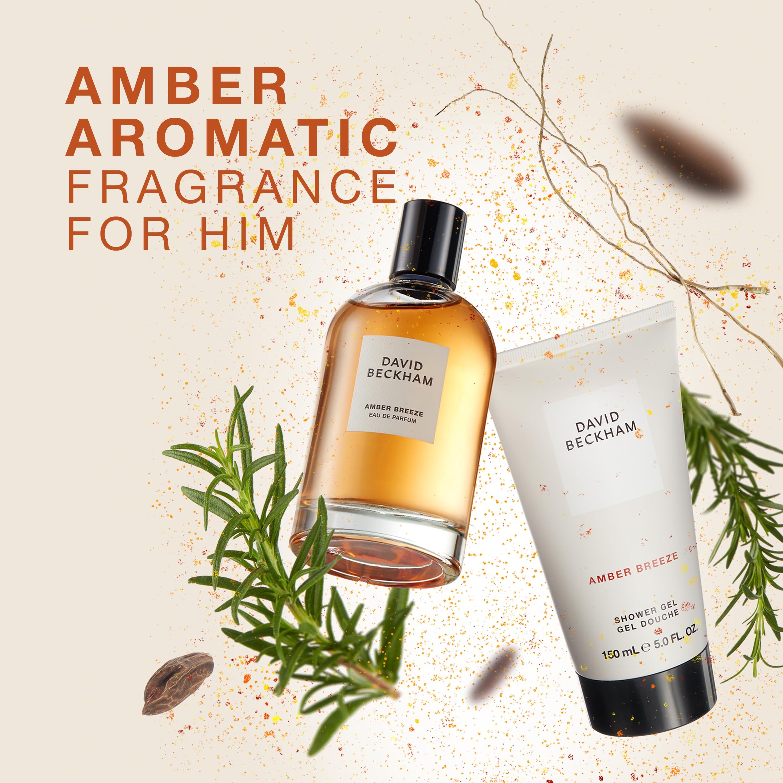 Close up of Amber Breeze Eau de Parfum bottle