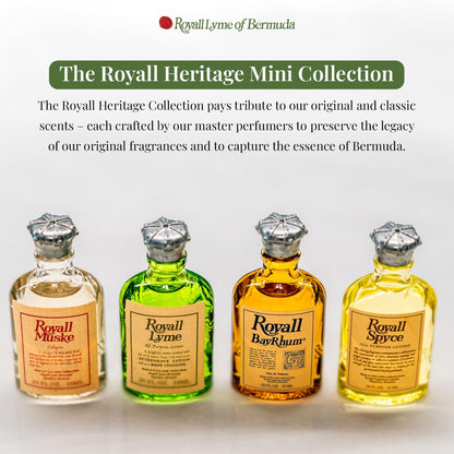 Royall Fragrances Bermuda collection four mini perfume bottles in premium gift packaging