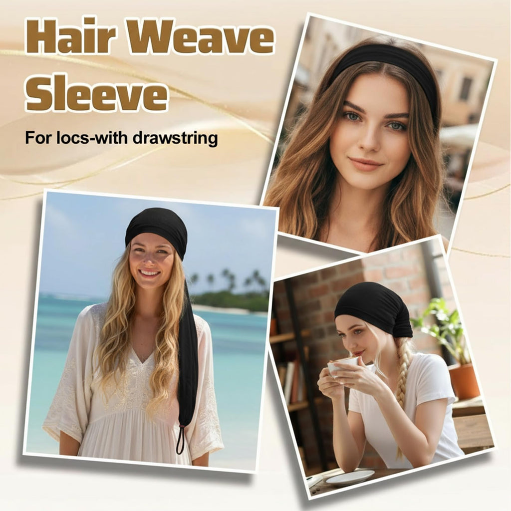 Roaming protective styling mesh tube sock rear view holding long braided extensions