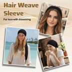 Roaming protective styling mesh tube sock rear view holding long braided extensions