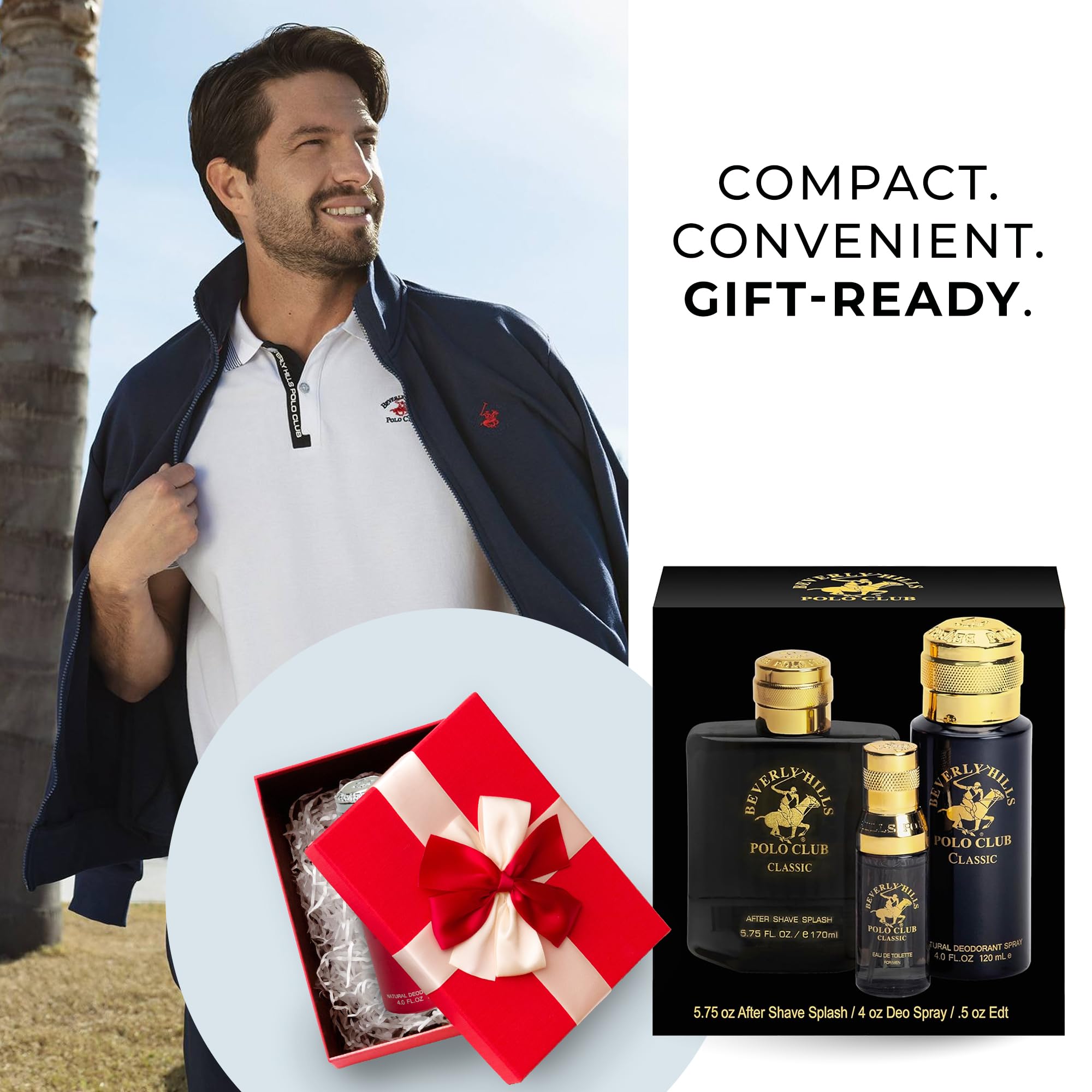 Beverly Hills Polo Club Men fragrance collection packaging design