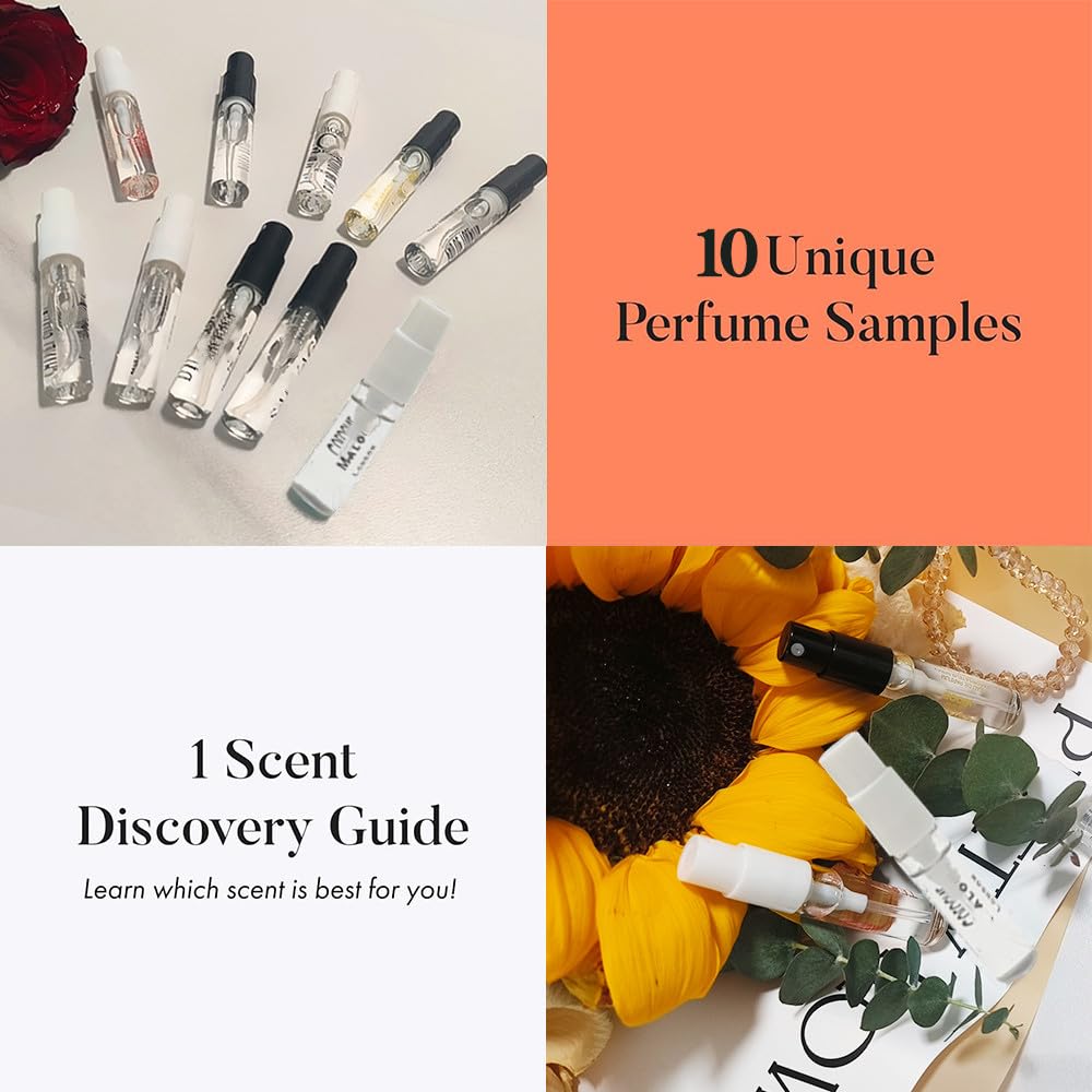 Ten piece designer cologne sample collection for men