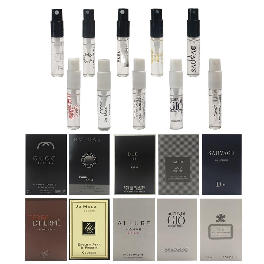 Huatsing travel size luxury fragrance vials arranged