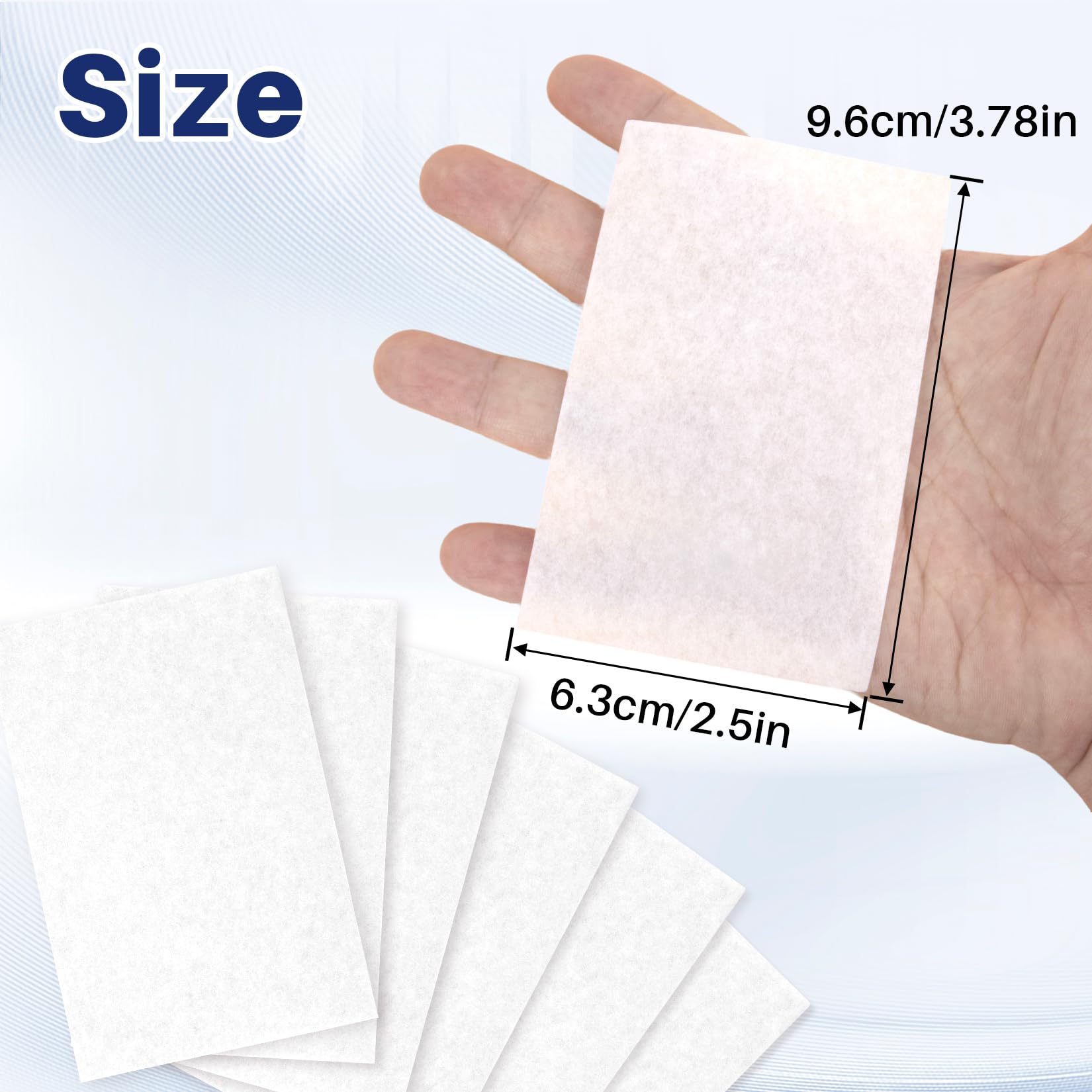 Breathable cotton hair end papers for perming rods close up packaging