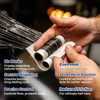 Disposable heat resistant wrapping paper sheets for professional hair perms