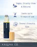 Close up of roll-on applicator for men's natural perfume