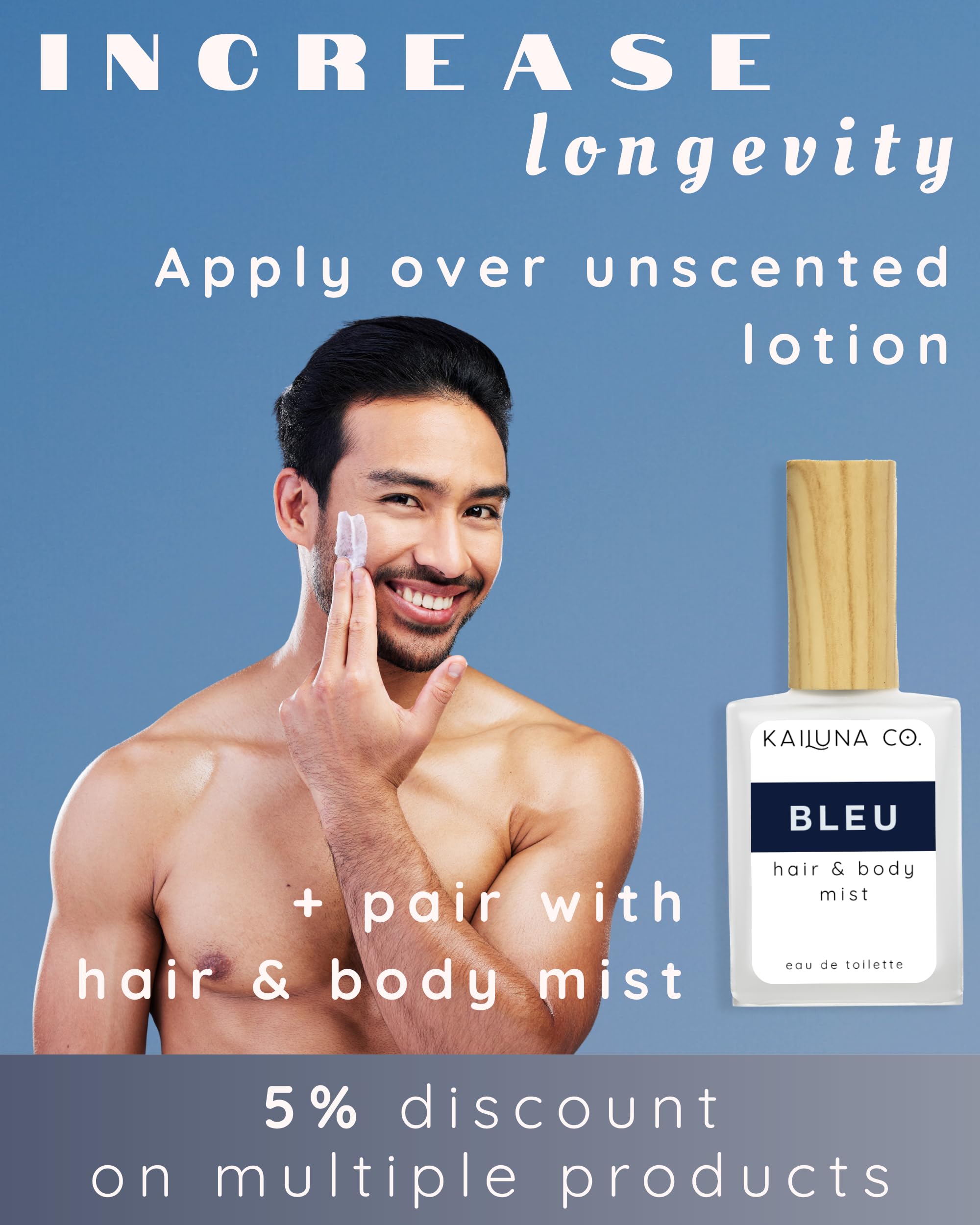 Authentic Kailuna Co. perfume packaging for men
