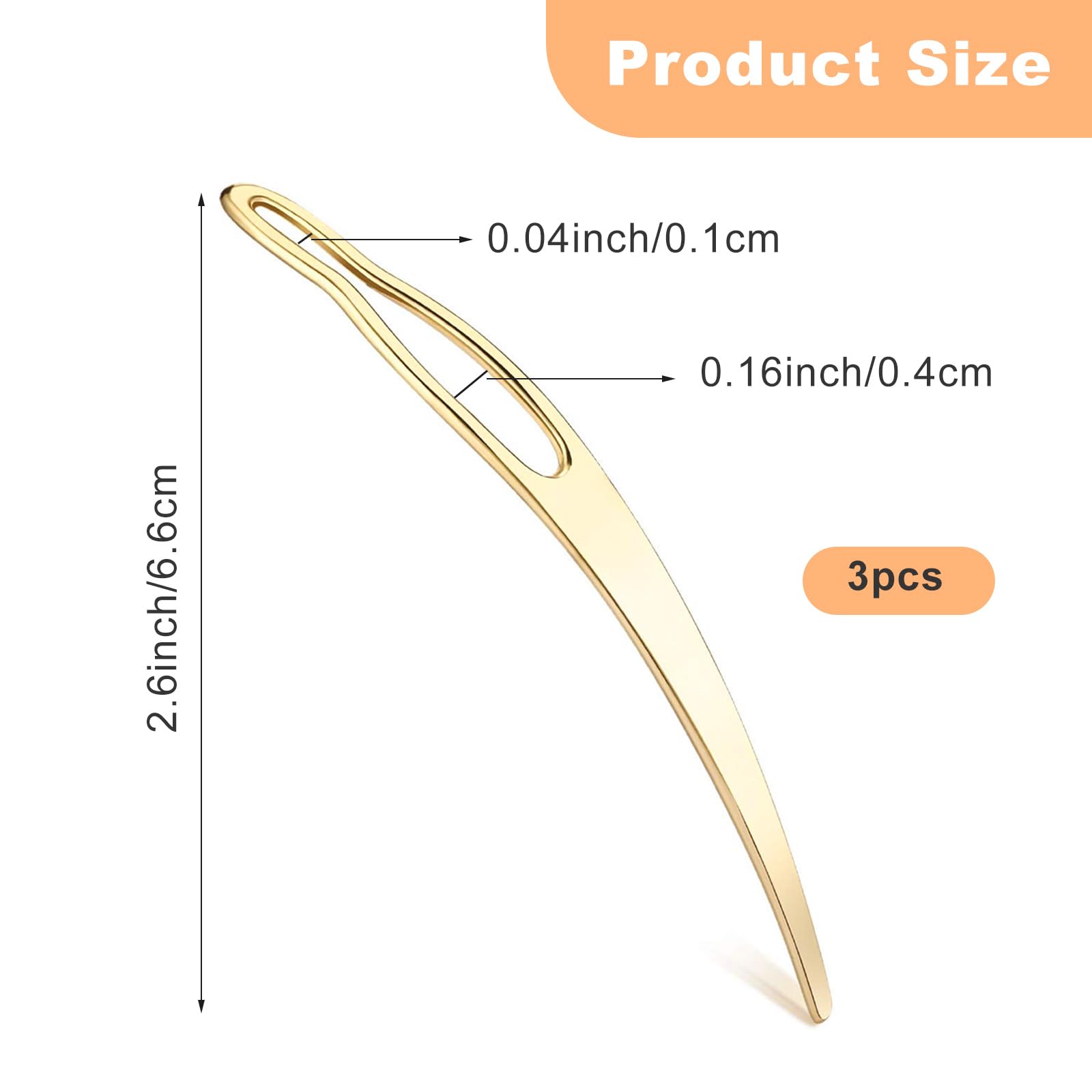 Three pieces sisterlock retightening tools in gold silver and rose gold finishes