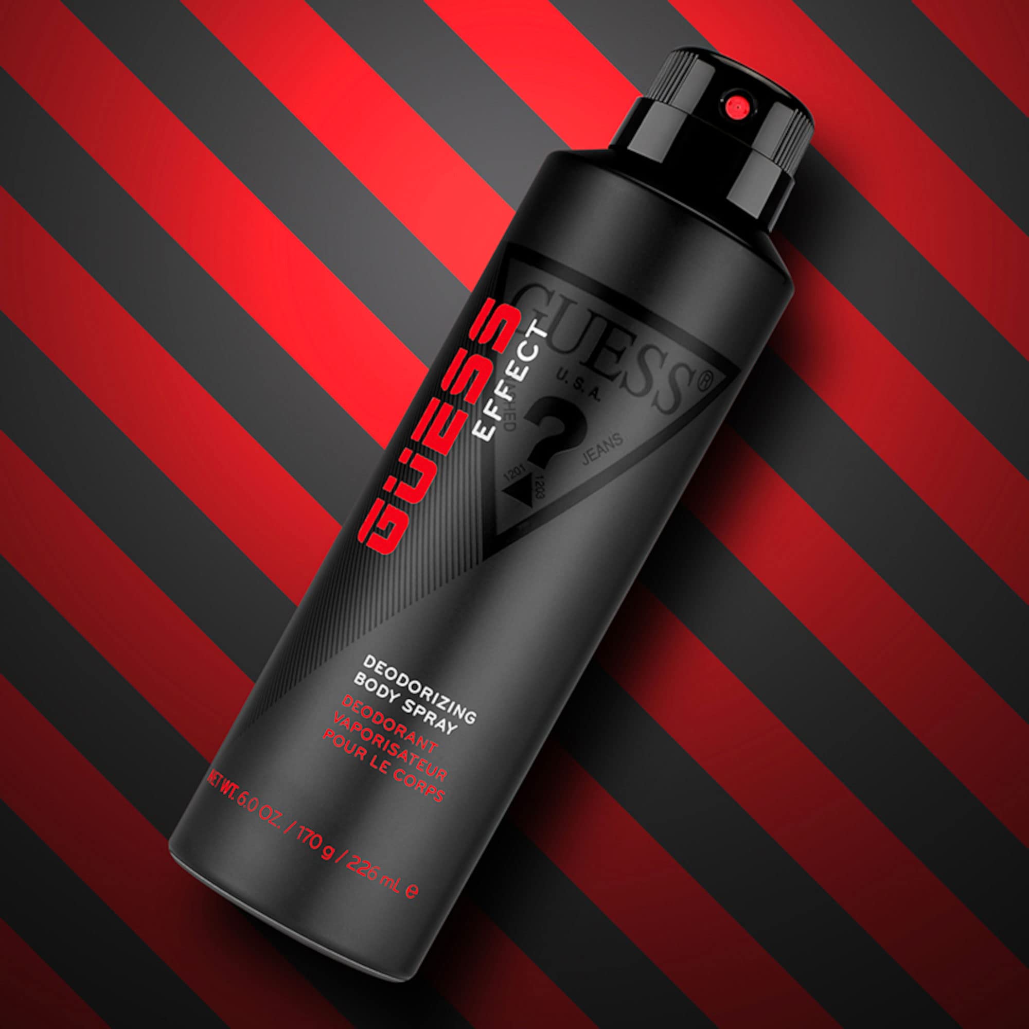 GUESS Grooming Effect men's body spray showing packaging details