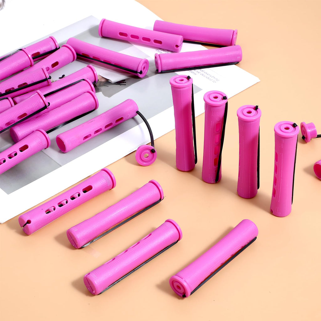 Authentic USA imported purple perm rods packaging for texture hair care