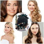 Tough water absorbent hair end wraps being applied to hair rollers