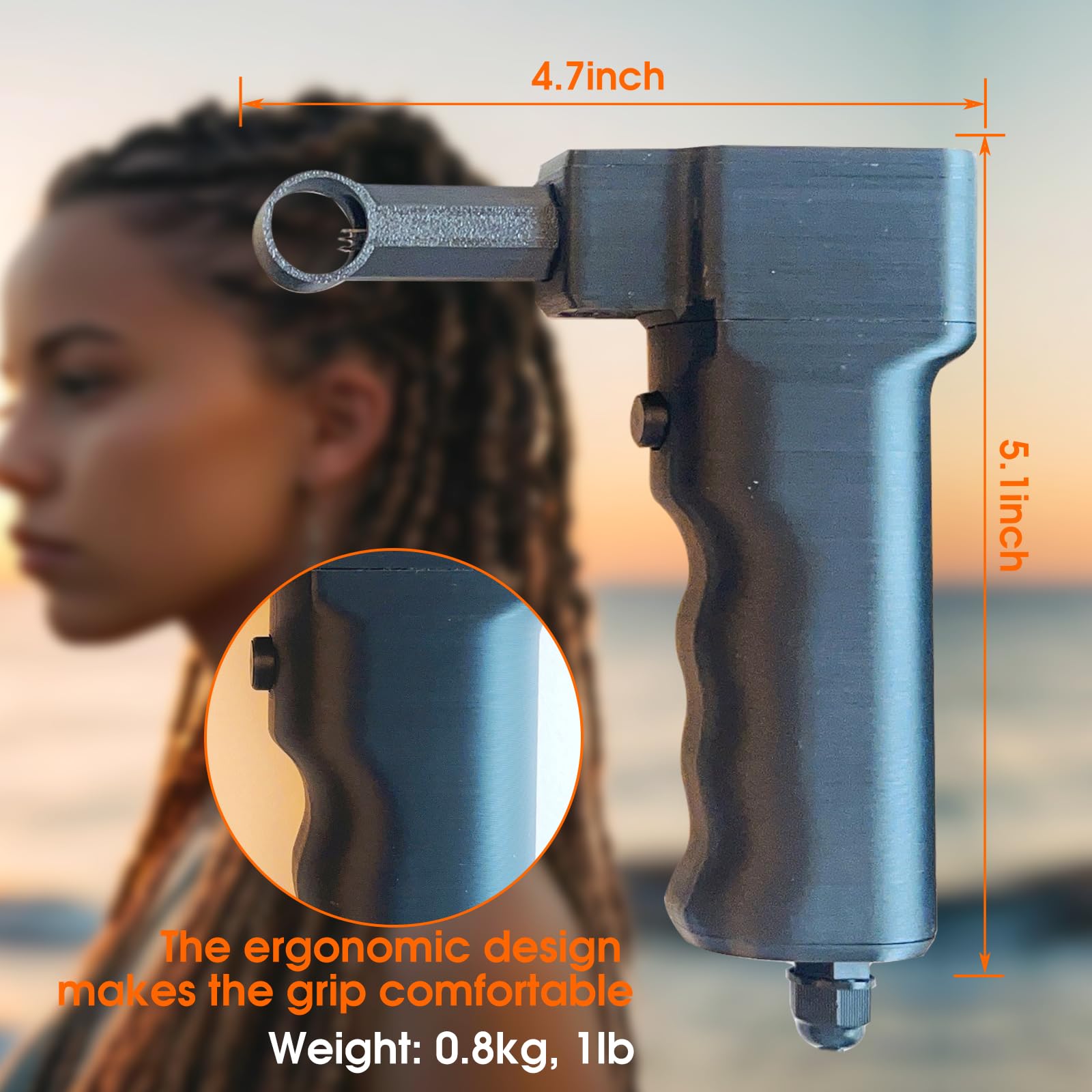 YAO 520 YAN portable loc maker kit showing ten interchangeable replacement heads in various sizes.
