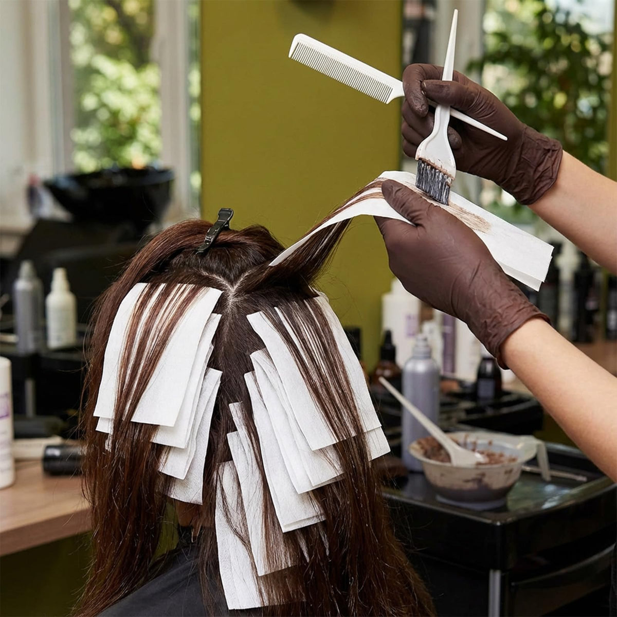 Authentic Pndeyo imported disposable end papers used for wrapping hair ends during perms