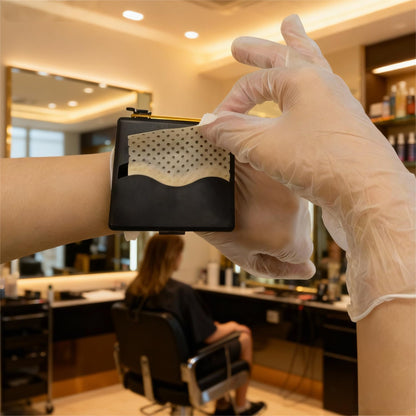 One hundred and eighty pieces of disposable permanent waving tissues with elastic strap box.