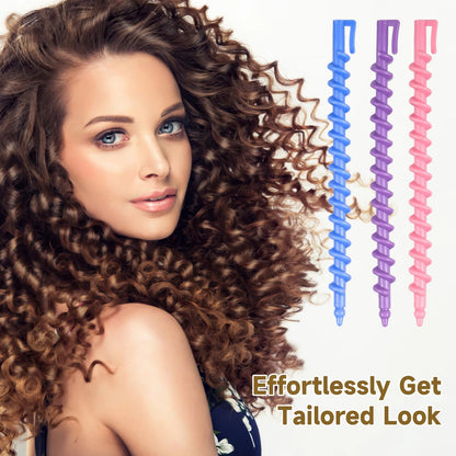 Authentic USA imported MYYNTI heatless hair curlers for healthy bouncy waves.