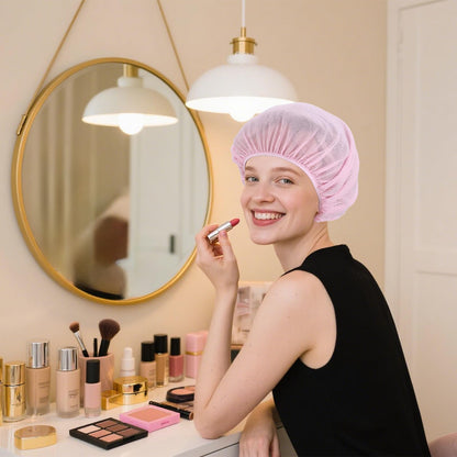 Guduling hair net package showing practical use cases for curly hair care and kitchen hygiene