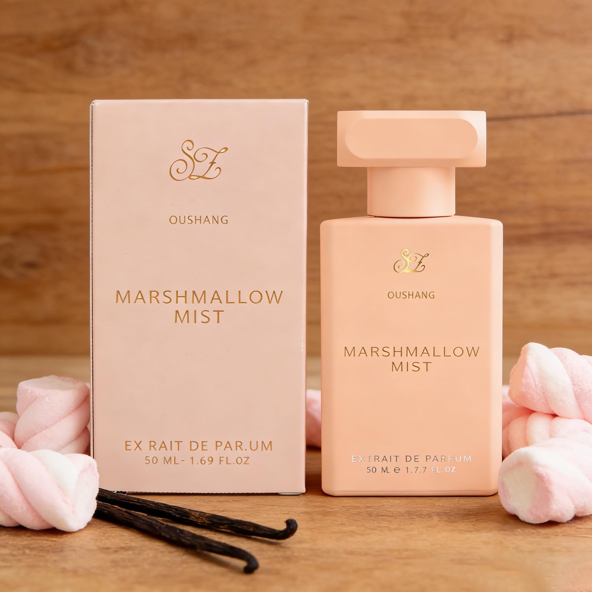 OUSHANG marshmallow dessert fragrance close up presentation