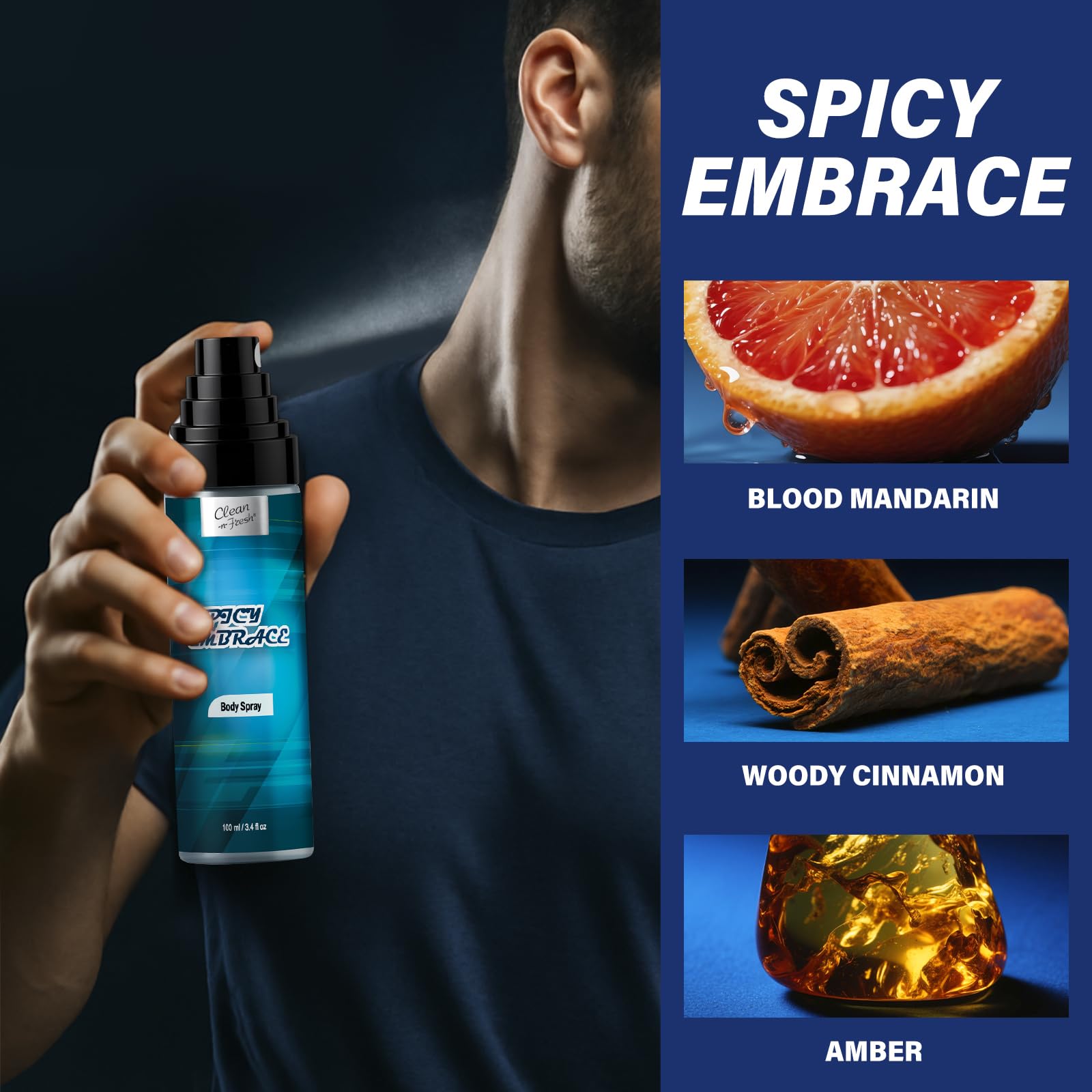 Three premium imported masculine fragrance bottles arranged neatly side by side.