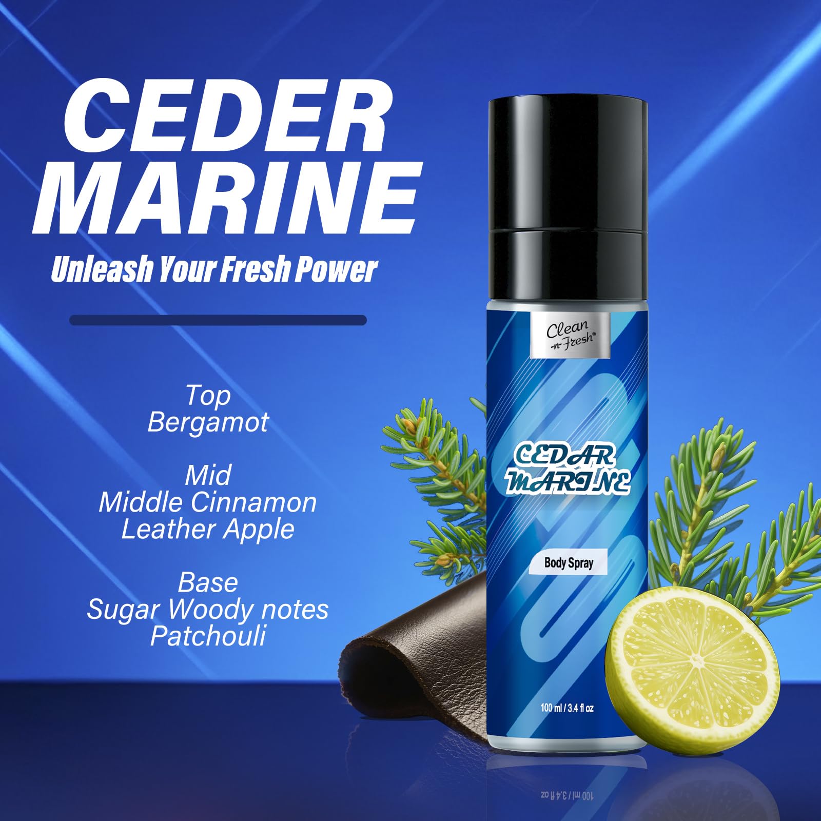 Close up of the spray nozzle on the long lasting men's deodorant canister.