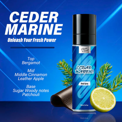Close up of the spray nozzle on the long lasting men's deodorant canister.