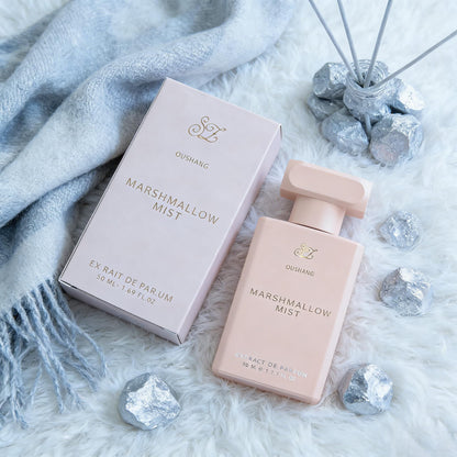 OUSHANG 50 milliliters sweet mist perfume bottle angled view