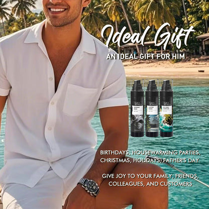 Aqua Blance imported grooming set for men lifestyle view on counter