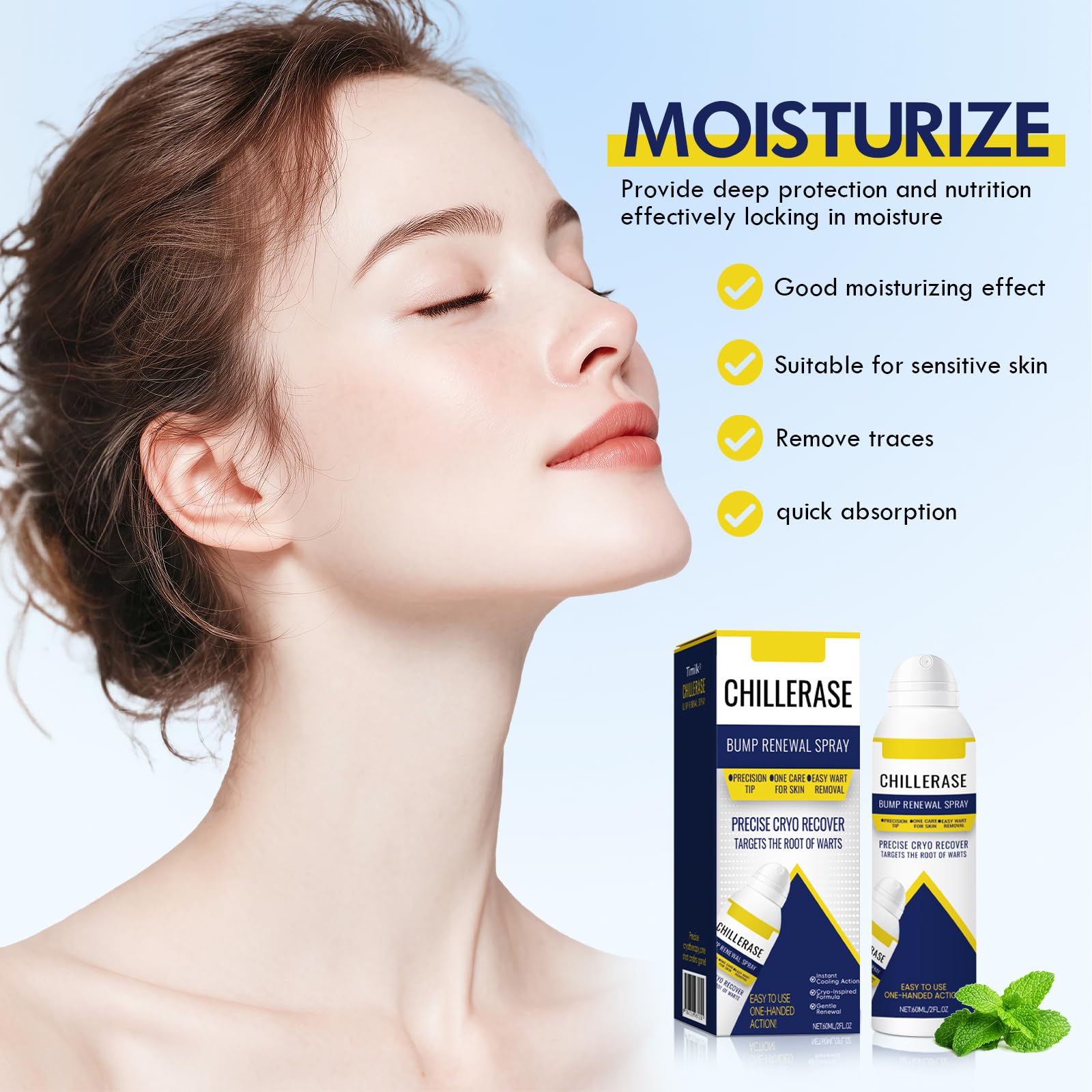 Sialicess ChillErase Salicylic Acid body spray pack of two displayed together on a clean white background.