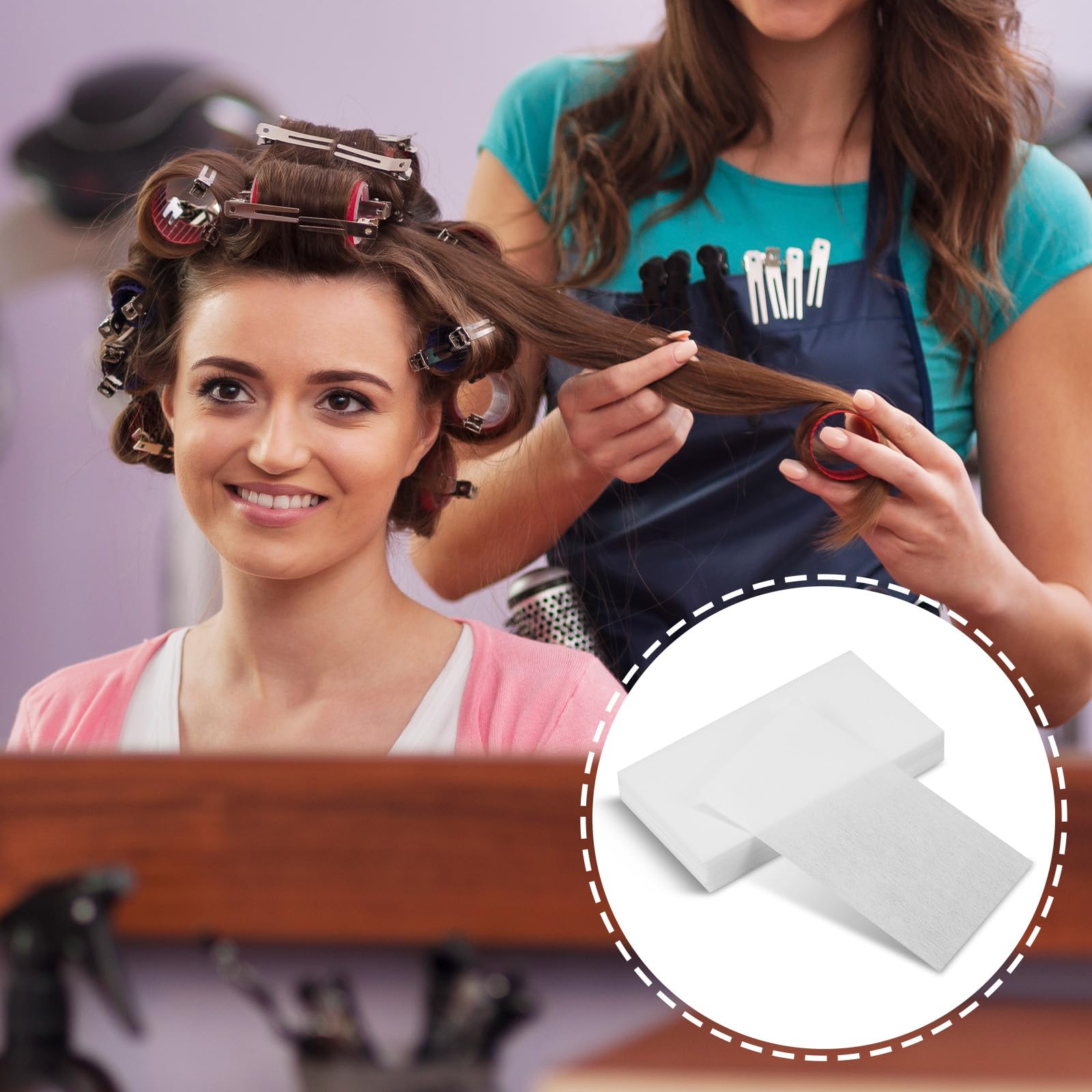Bremorou professional hair styling tissue sheets packaging details