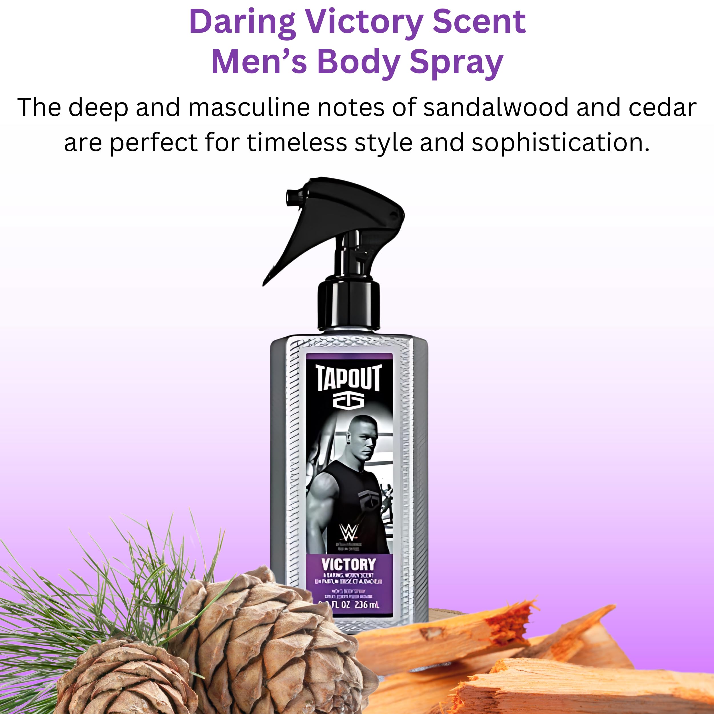TapouT Focus and Defy eight fluid ounce long lasting deodorant sprays for athletes