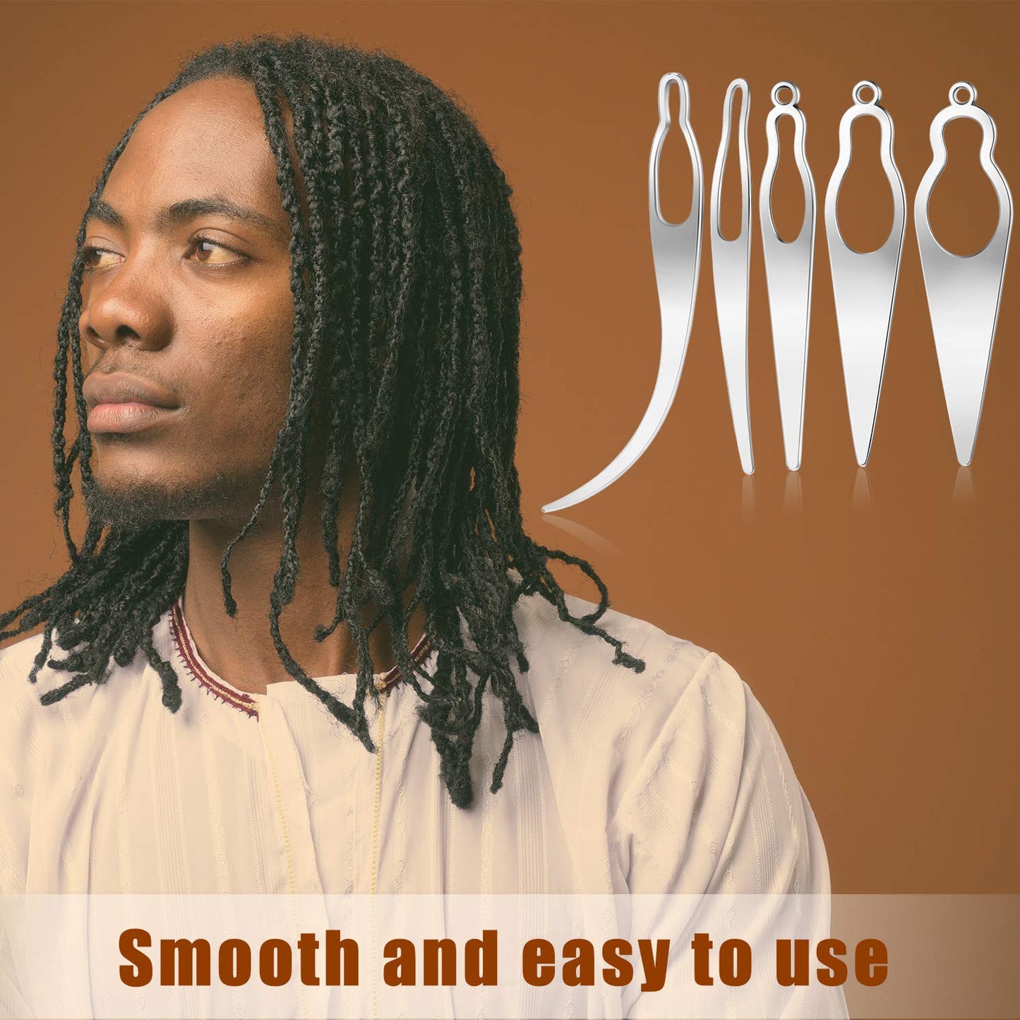 WILLBOND 5 pieces dreadlocks tightening accessories stored inside the padded gift box