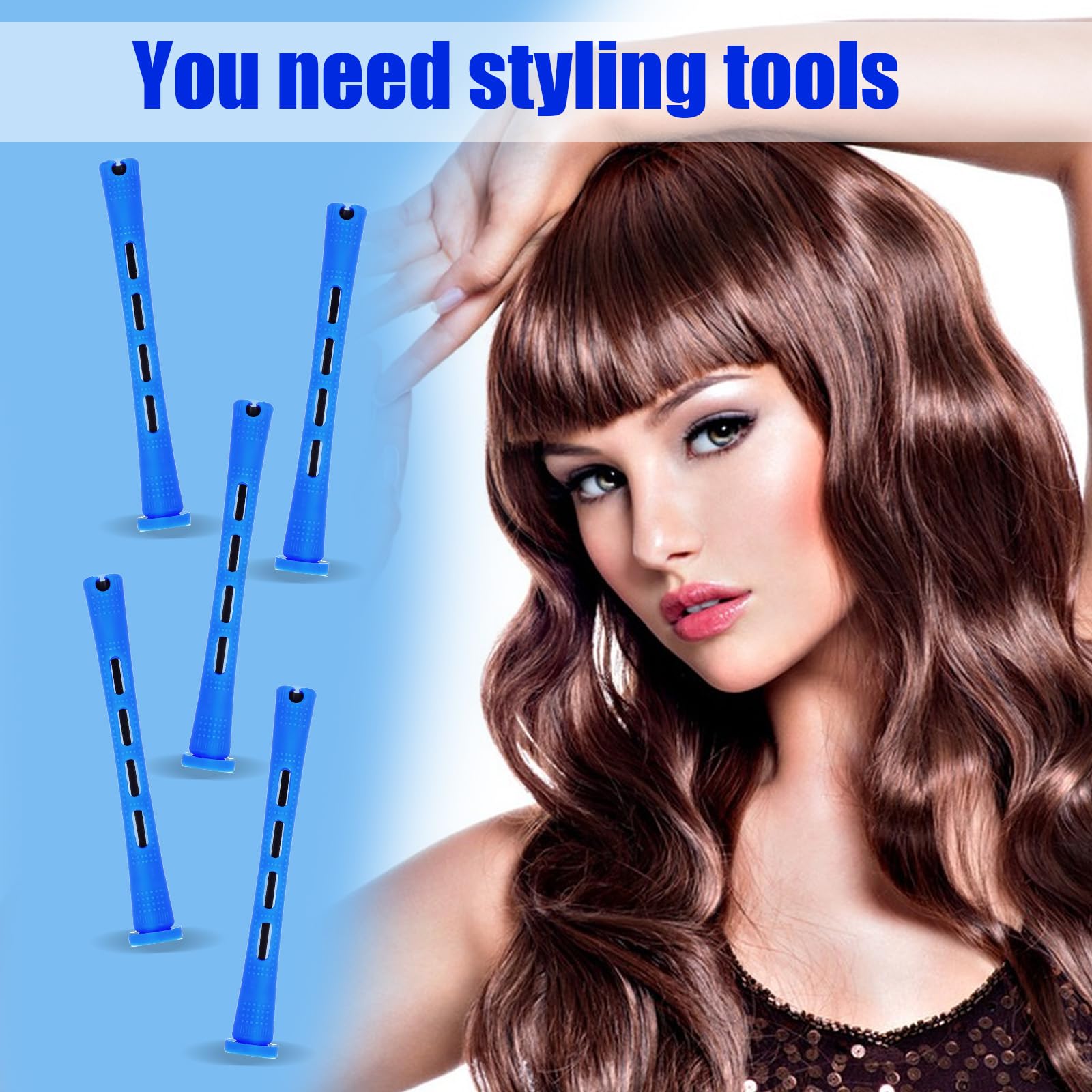 Bremorou heatless hair curlers being applied to a section of damp natural hair